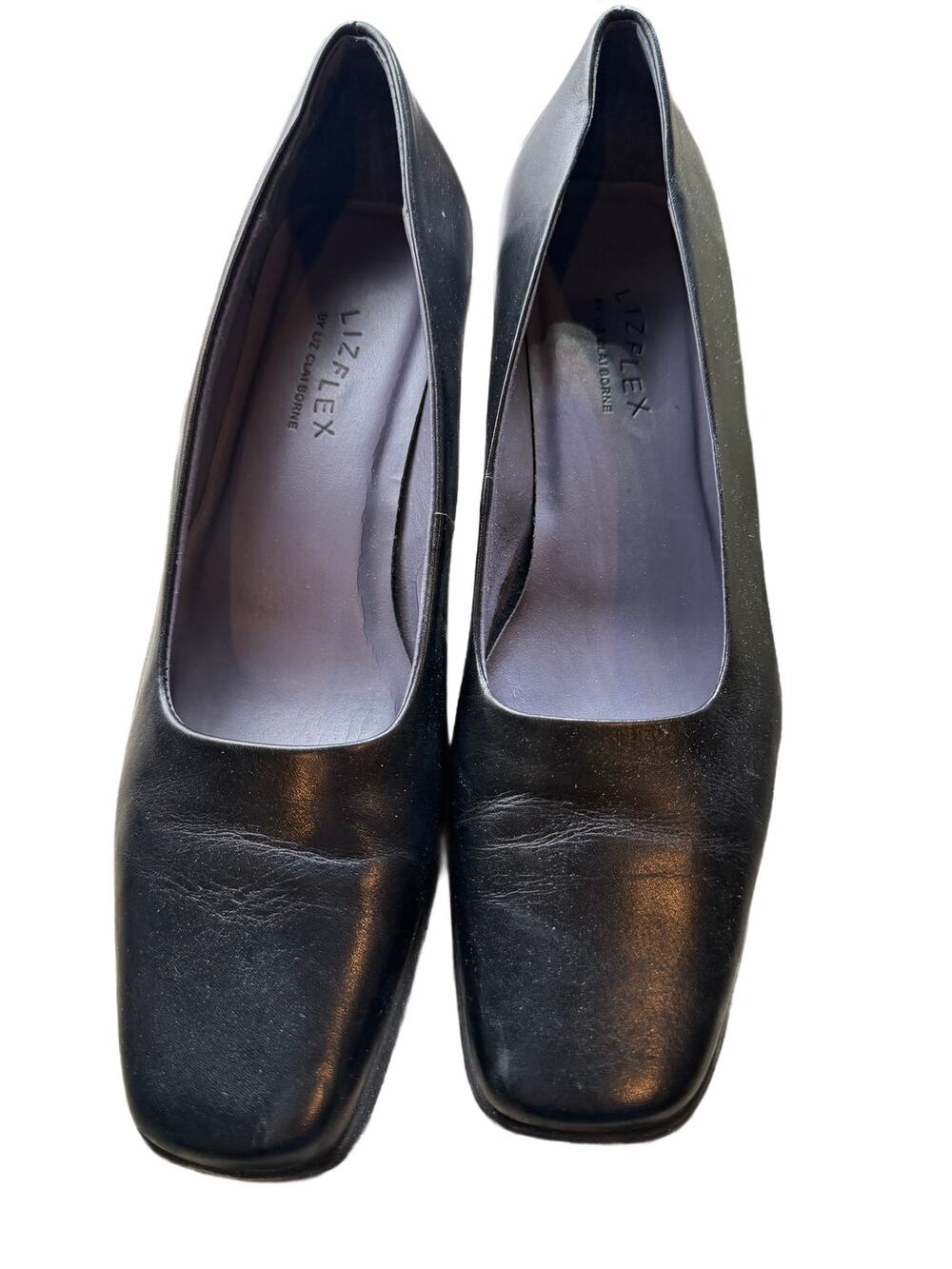 Liz Claiborne Lizflex navy leather pumps size 7.5